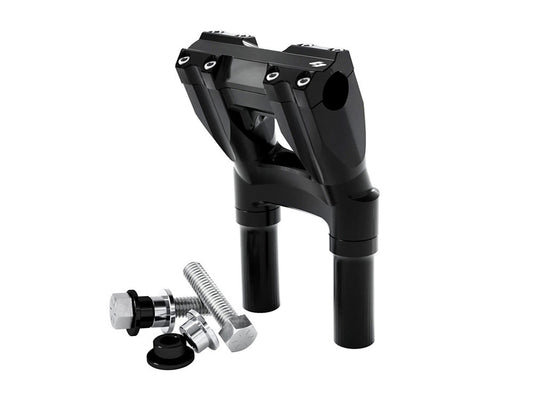 8in. Kickback x 1-1/8in. Clamp Isolated Riser Kit – Black. Fits Indian Cruiser 2022up.