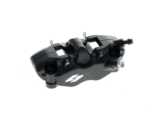 Right Hand Front RTX8 Series Radial 4 Piston Caliper – Black