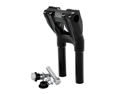 10in. Kickback x 1-1/8in. Clamp Isolated Riser Kit – Black.