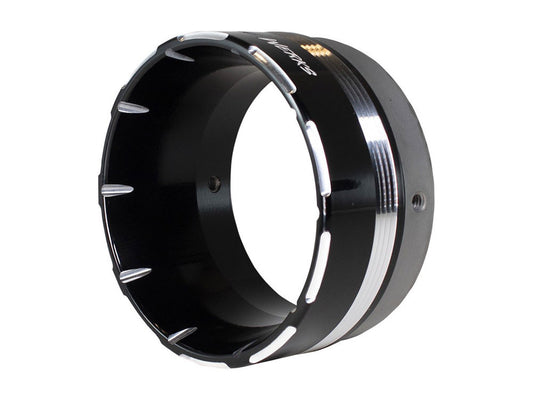 Tracer Straight Cut Billet End Cap – Black. Fits Khrome Werks 4.5in. Exhausts & Mufflers