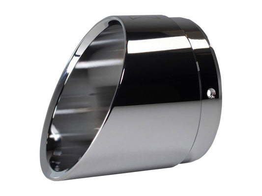 Edge Slash Cut Billet End Cap – Chrome. Fits Khrome Werks 4.5in. Exhausts & Mufflers