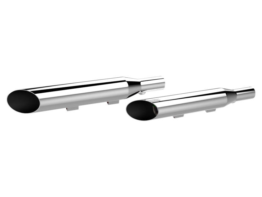 3in. HP-Plus Slash Cut Slip-On Mufflers – Chrome. Fits Sportster 2004-2013.