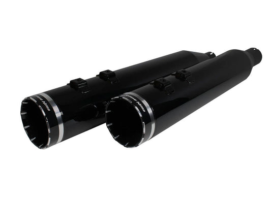 4-1/2in. Tracer Slip-On Mufflers – Obsidian, Black Onyx. Fits Touring 2017up.
