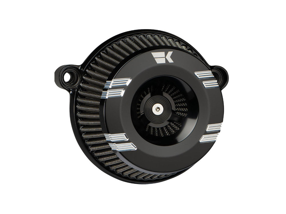 Klassic, Instigator Series Air Cleaner Kit – Black. Fits Touring 2017-2024 & Softail 2018-2024
