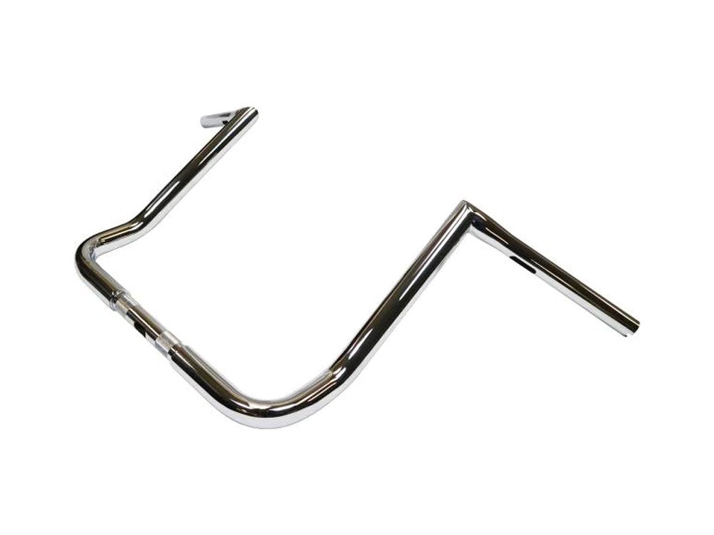 14in. x 1-1/4in. Twin Peaks Handlebar – Chrome. Fits Ultra Models 1996-2024 and Street Glide 1996-2023