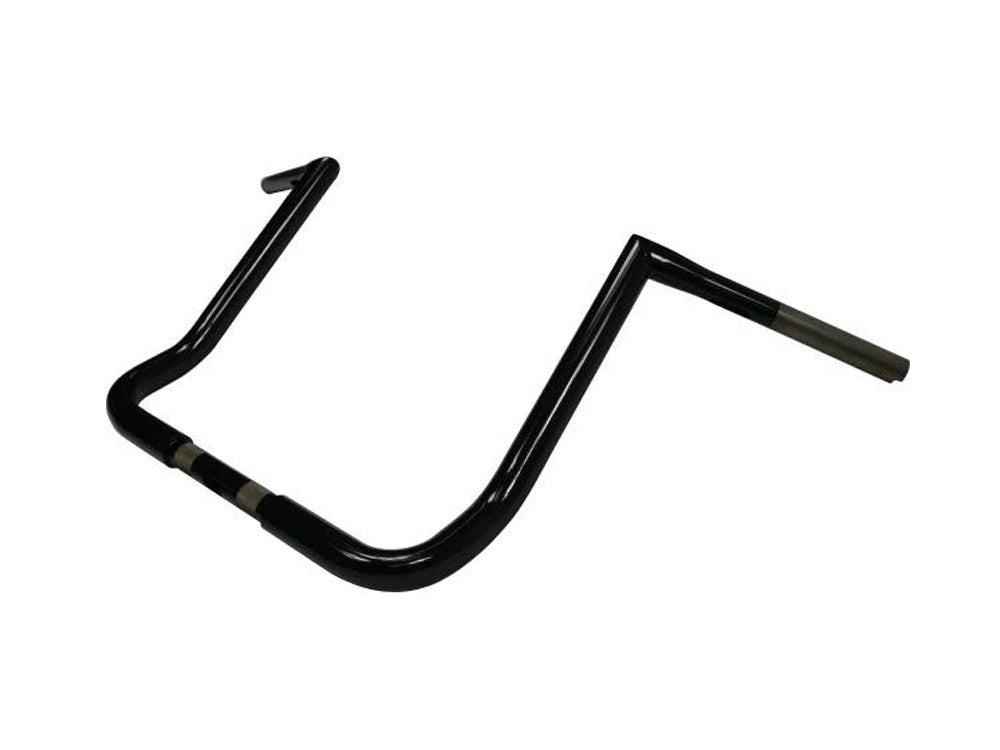 16in. x 1-1/4in. Twin Peaks Handlebar – Gloss Black. Fits Ultra Models 1996-2024 and Street Glide 1996-2023
