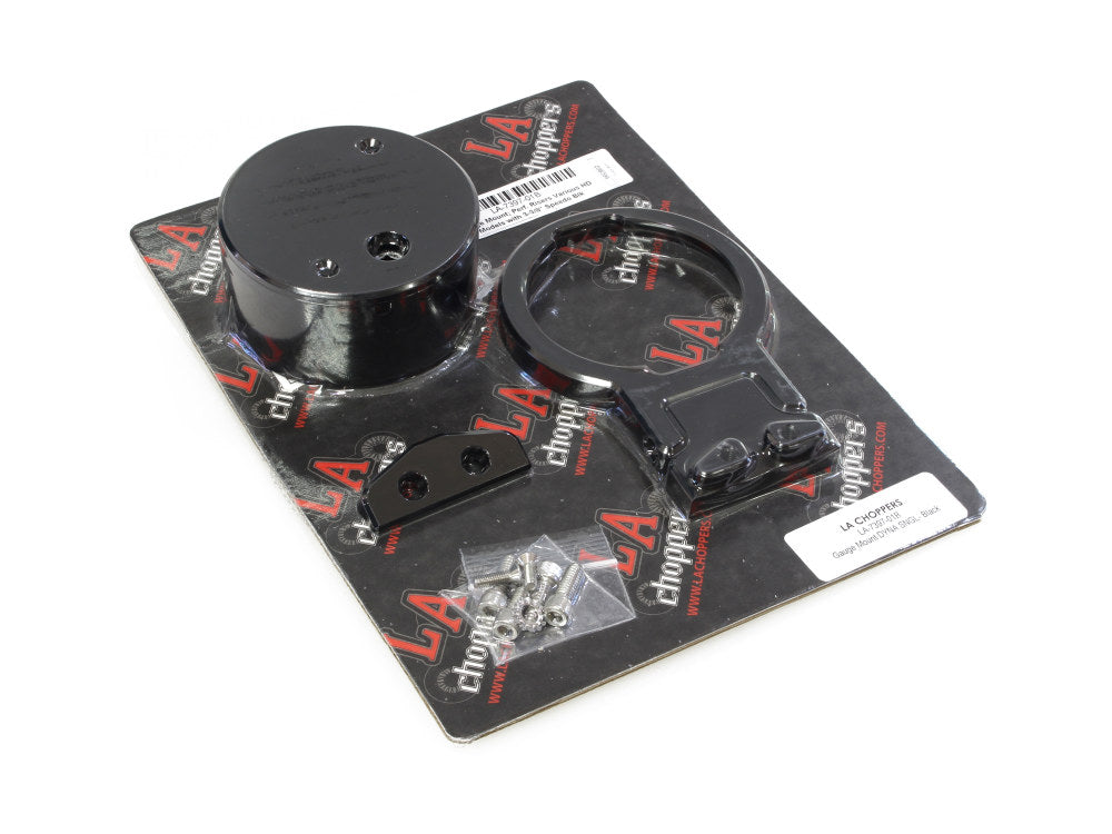 Performance Risers Gauge Mount – Gloss Black. Fits Various HD Models w ...