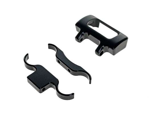 Adjustable Gauge Mount – Gloss Black. Fits Softail Street Bob, Low Rider ST and Standard 2018up