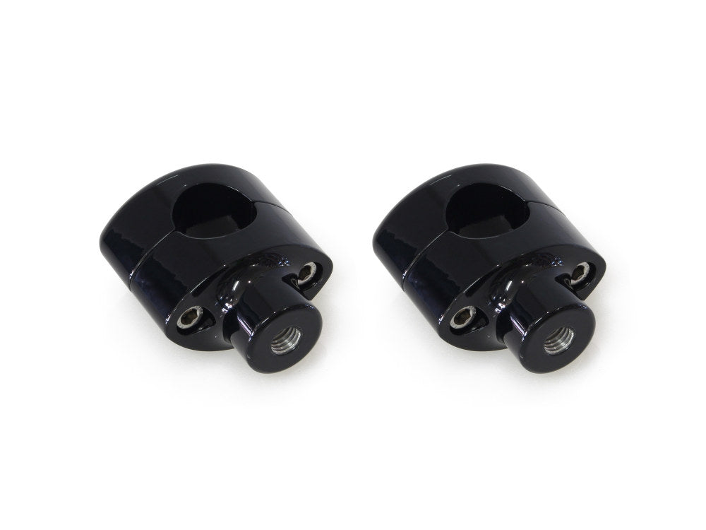 1-1/2in. Straight Two Piece Riser Kit – Gloss Black. Fits 1-1/4in. Handlebar