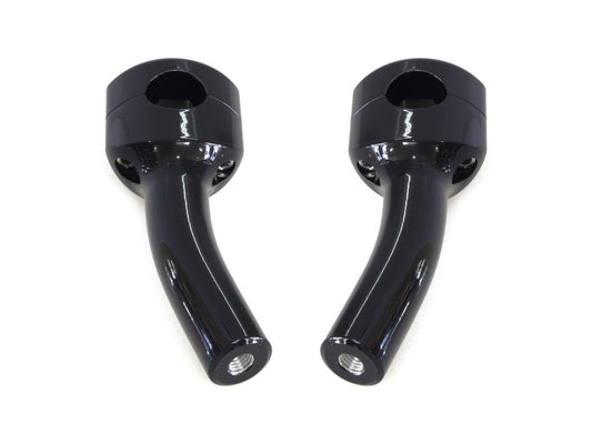 5.5in. Pullback Two Piece Riser Kit – Gloss Black. Fits 1.25in. Handlebar.