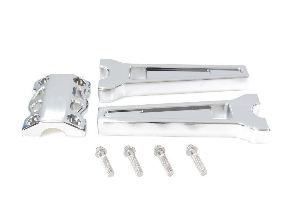 8in. Straight Performance Risers – Chrome. Fits 1-1/4in. Handlebar