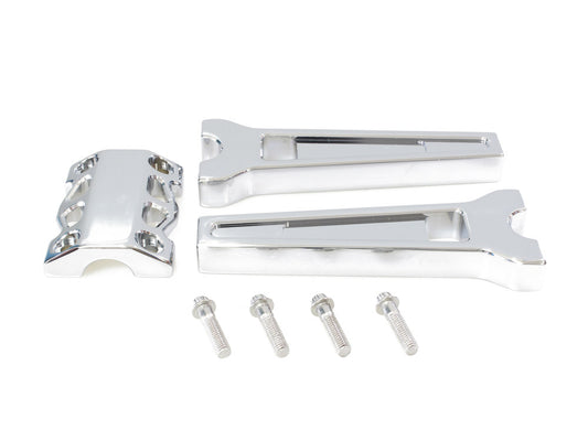 8in. Straight Performance Risers – Chrome. Fits 1-1/4in. Handlebar
