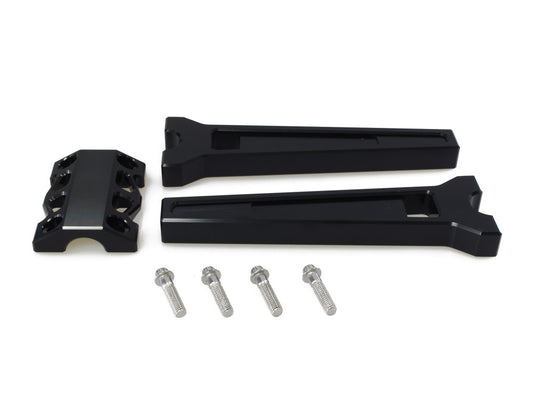 10in. Straight Performance Risers – Black. Fits 1-1/4in. Handlebar