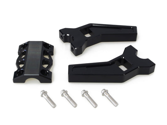 6in. Pullback Performance Risers – Black. Fits 1-1/4in. Handlebar