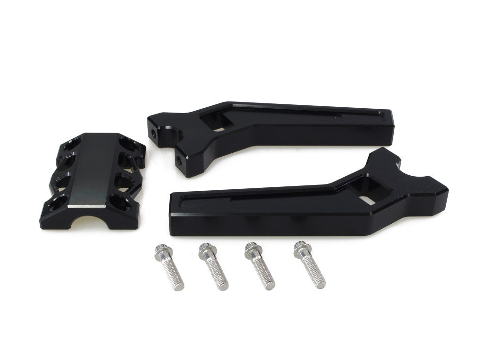 8in. Pullback Performance Risers – Black. Fits 1-1/4in. Handlebar