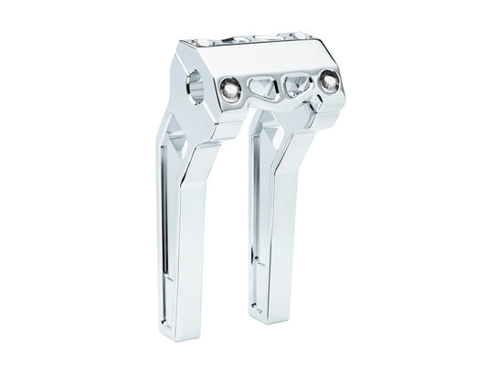 10in. Pullback Performance Risers for 1-1/4in. Bars – Chrome.