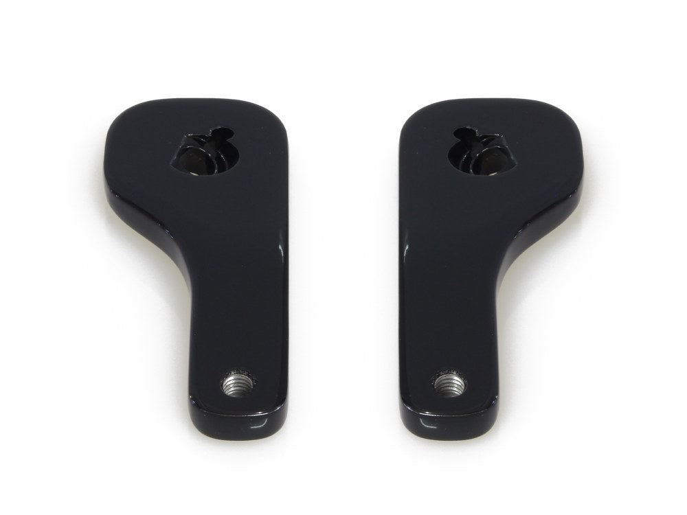 Mirror Drop-Down Brackets – Black. Fits Street Glide and Ultra Glide 2014up.