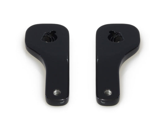 Mirror Drop-Down Brackets – Black. Fits Street Glide and Ultra Glide 2014up.