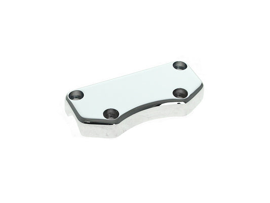 Smooth Handlebar Top Clamp with Exposed Bolts – Chrome