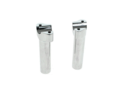 6in. Tall Risers – Chrome. Fits 1in. Handlebar