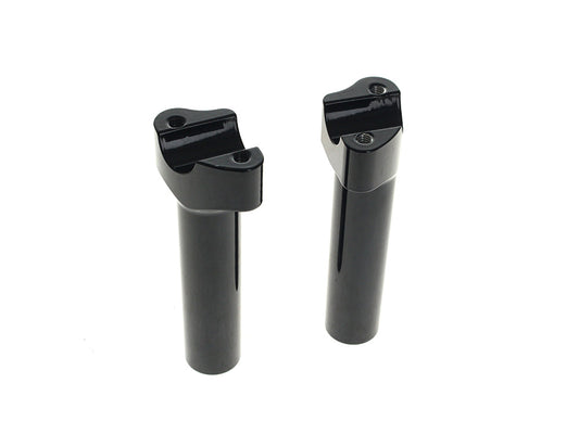 6in. Tall Risers – Gloss Black. Fits 1in. Handlebar