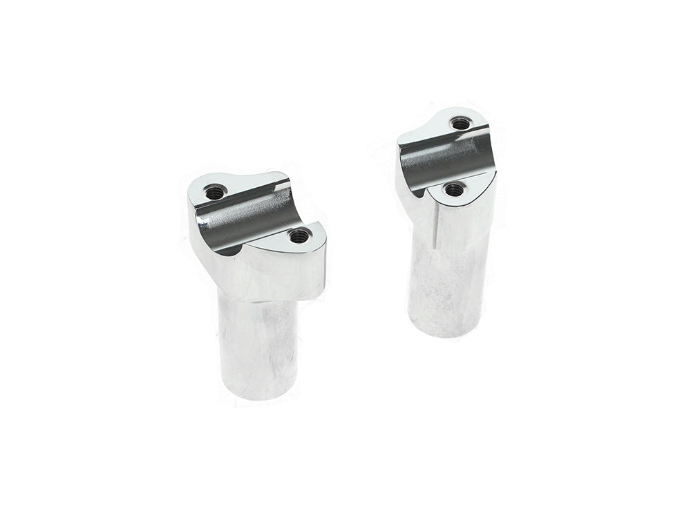 3-1/2in. Tall Risers – Chrome. Fits 1in. Handlebar