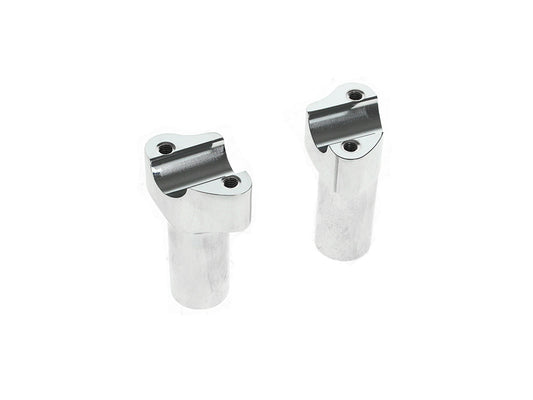 3-1/2in. Tall Risers – Chrome. Fits 1in. Handlebar