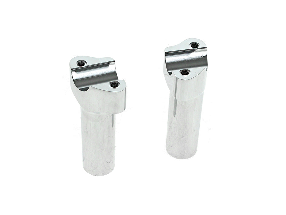 4-1/2in. Tall Risers – Chrome. Fits 1in. Handlebar