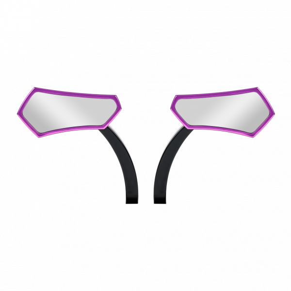 Diamond Mirror Purple with Black Bracket