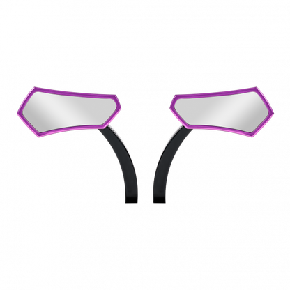 Diamond Mirror Purple with Black Bracket