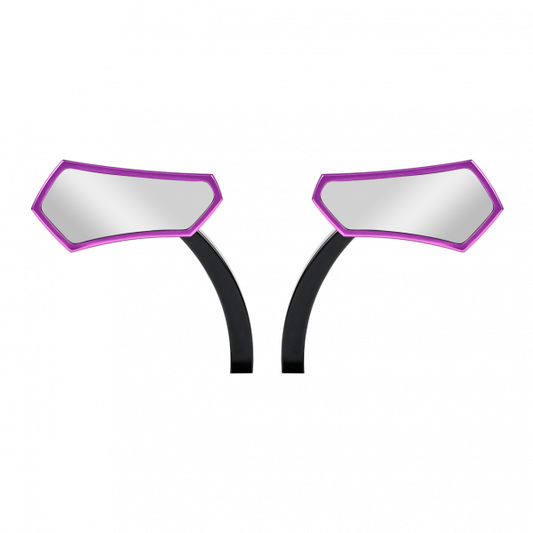 Diamond Mirror Purple with Black Bracket