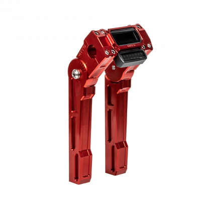 Adjustable Riser + Digital Gauge Housing Red