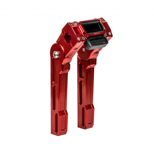 Adjustable Riser + Digital Gauge Housing Red