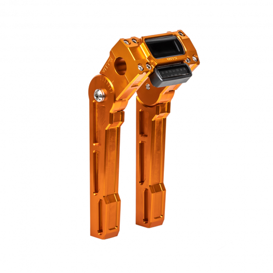 Adjustable Riser + Digital Gauge Housing Orange