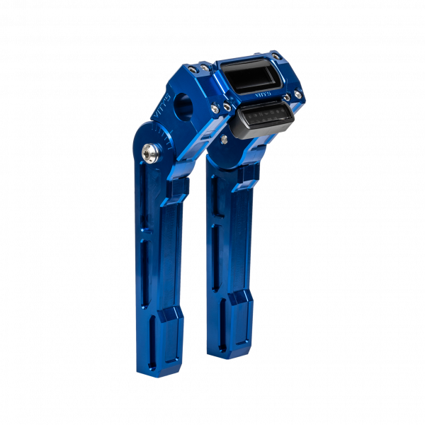 Adjustable Riser + Digital Gauge Housing Blue