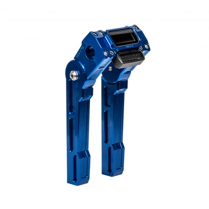 Adjustable Riser + Digital Gauge Housing Blue