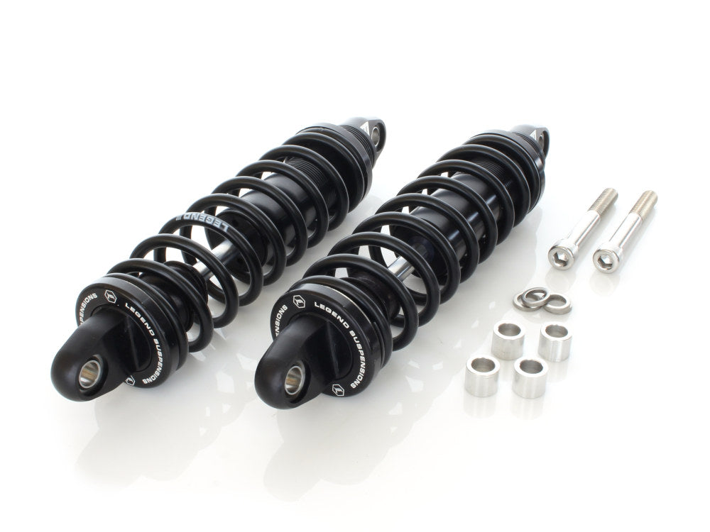 REVO Series, 13in. Rear Shock Absorbers – Black. Fits Dyna 2006-2017.