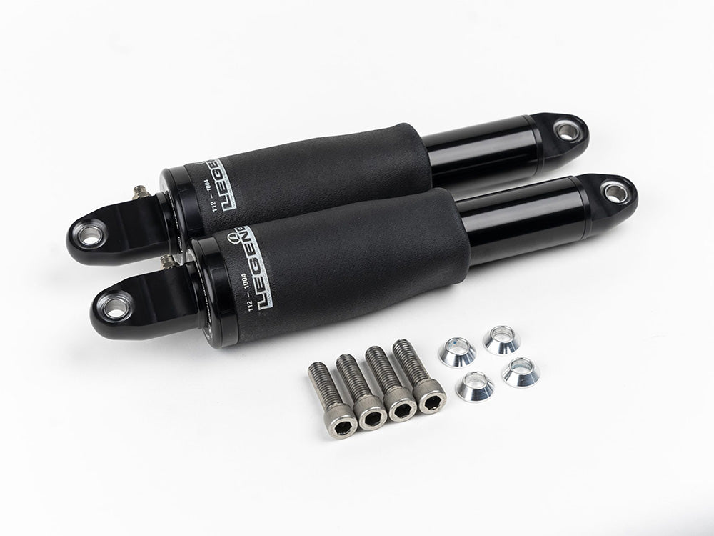 AIR Series, Adjustable Rear Air Shock Absorbers – Black. Fits FLH Trike 2017up
