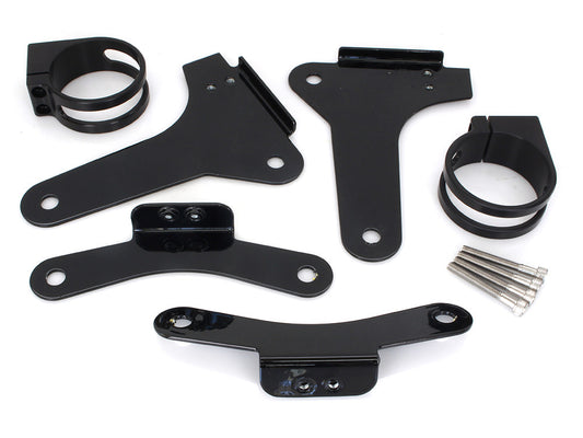 Revo ARC Remote Reservoir External Mounting Brackets – Black. Fits Touring 2014-2024