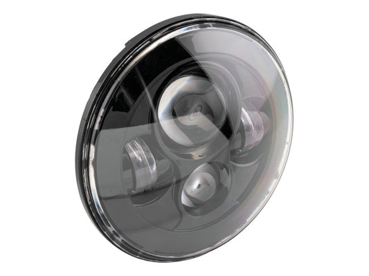 7in. LED HeadLight Insert – Black. Fits H-D, Indian Chief Classic & Dark Horse Models with 7in. Headlight.