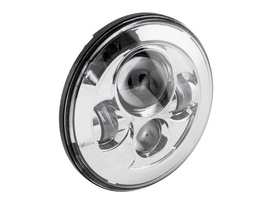 7in. LED HeadLight Insert – Chrome. Fits H-D, Indian Chief Classic & Dark Horse Models with 7in. Headlight.
