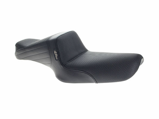 Tailwhip Dual Seat – Basket Weave. Fits Sportster 1982-2003.