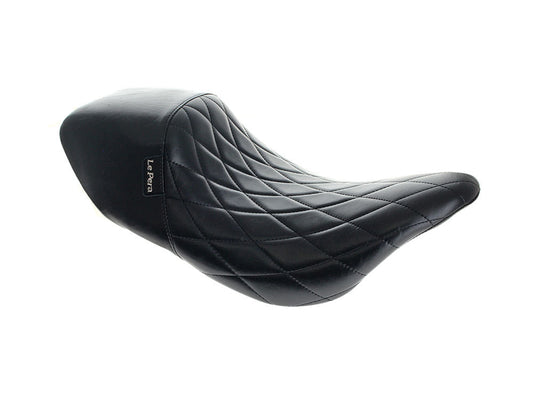 Bare Bones Up Front Solo Seat with Diamond Stitching. Fits Most Touring 2008-2024