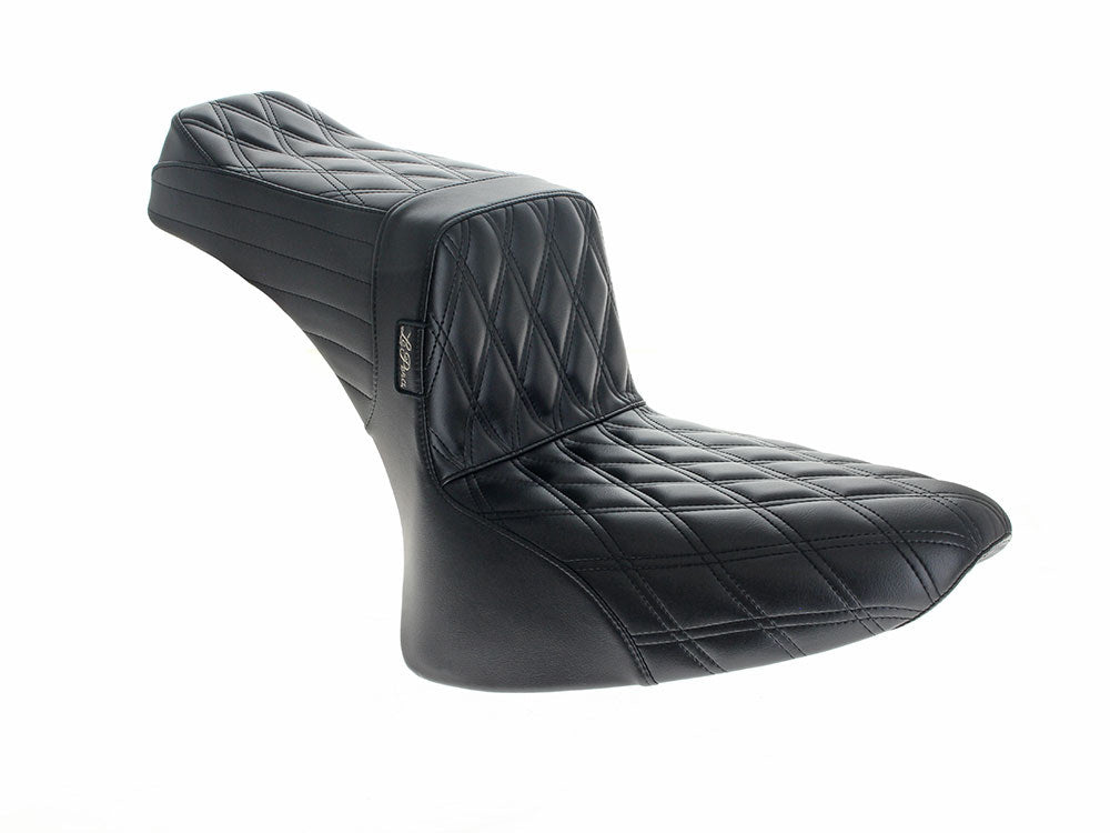 TailWhip Dual Seat – Double Diamond. Fits Softail 1984-1999.