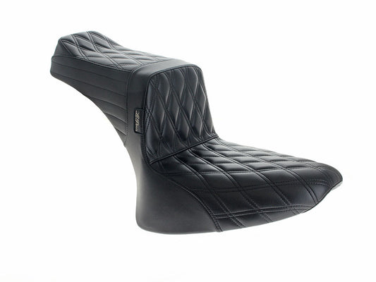 TailWhip Dual Seat – Double Diamond. Fits Softail 1984-1999.