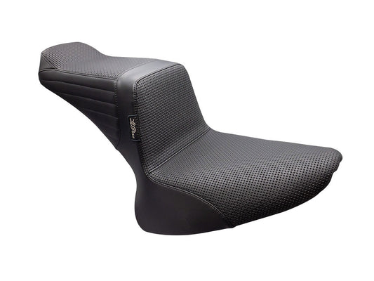 TailWhip Dual Seat – Basket Weave. Fits Softail 2000-2017 with 130 or 150 OEM Rear Tyre.