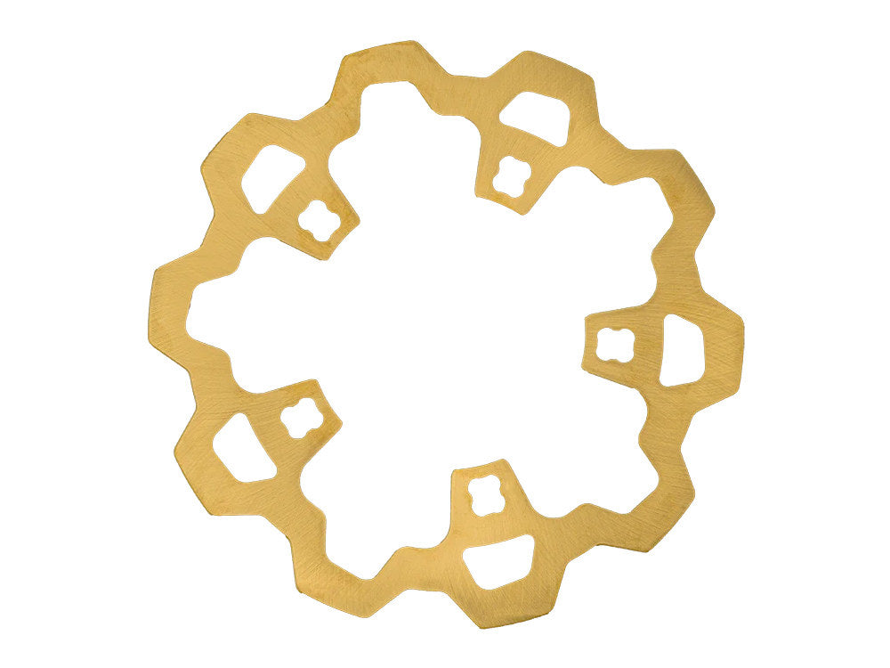 11.8in. Front Enforcer/Prodigy Disc Rotor – Gold. Fits Touring 2014-2023 with OEM Wheel.