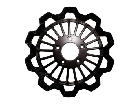 11.8in. Front Breakout Bow-Tie Disc Rotor – Black Band & Black Carrier. Fits Dyna 2006-2017, Softail 2015up, Sportster 2014-2021 & Some Touring 2008up.