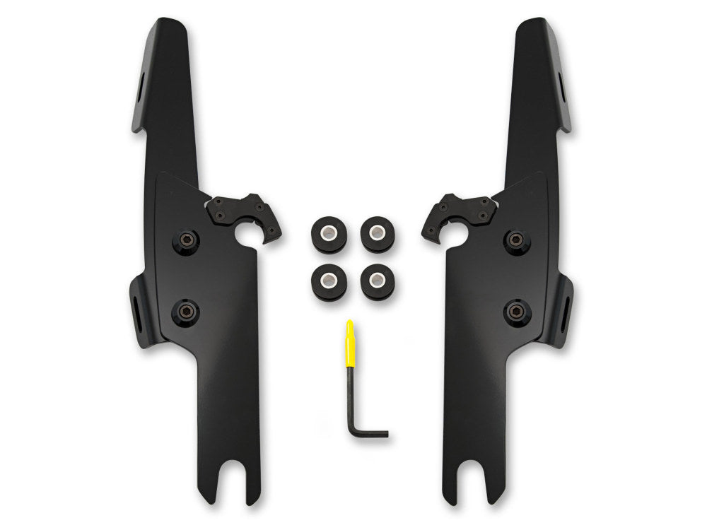 Black Batwing Fairing Trigger-Lock Mounting Hardware. Fits Freewheelr Trike 2015up.