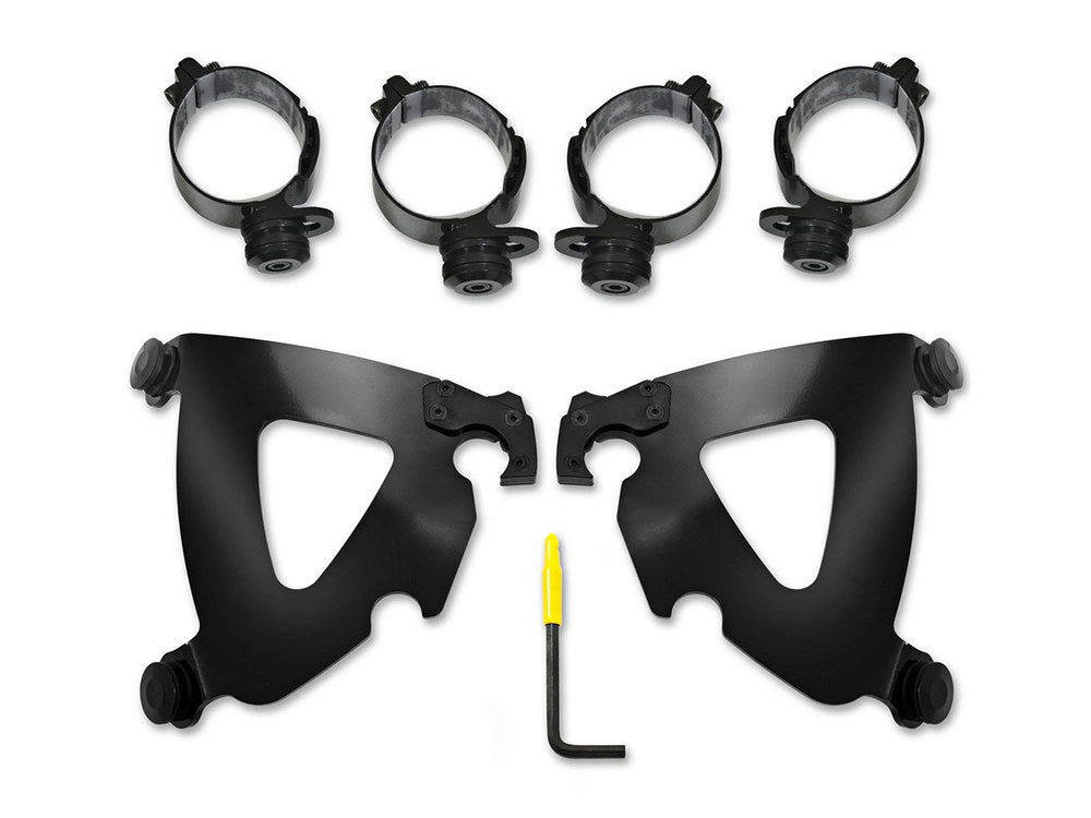 Black Road Warrior Trigger-Lock Mounting Hardware. Fits Sport Glide 2018-2024 & Low Rider ‘S’ 2020up.